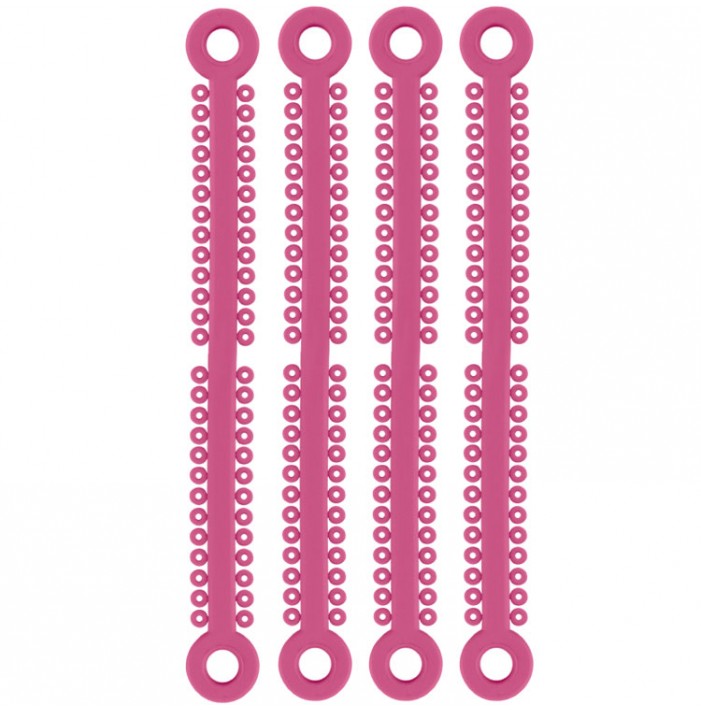 ElastoMax Duo ligatures, Latex free, hot pink (20 sticks, 1008 ligatures)