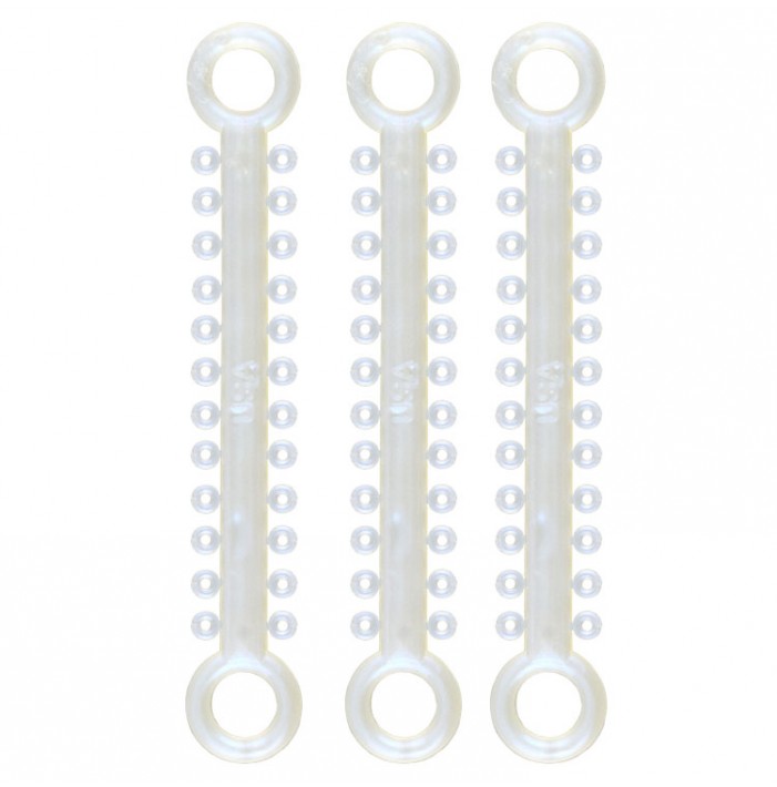 ElastoMax Solo ligatures, latex free, pearl color (46 sticks, 1012 ligatures, latex free,)