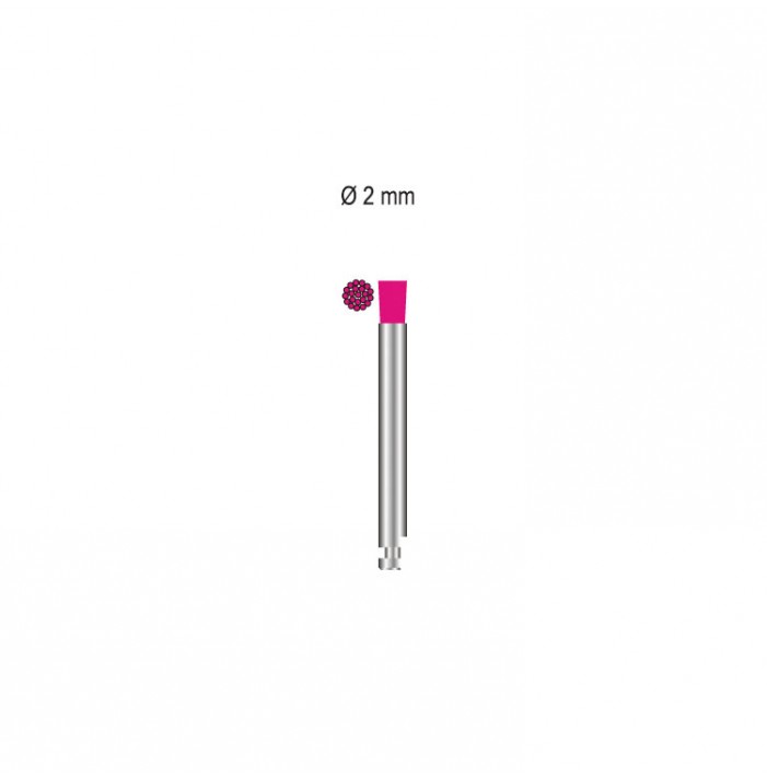 SMART Szczoteczka polerska miękka na kątnicę ø2.35mm, różowy nylon
