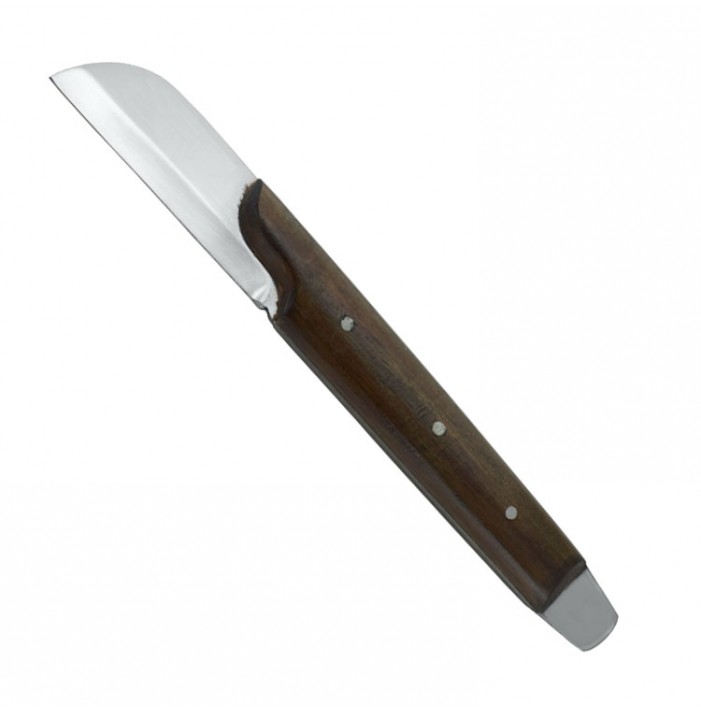 Nóż do gipsu dwustronny, uchwyt drewniany 180mm fig.1