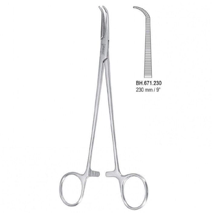 Forceps dissecting and ligature Gemini curved 230mm