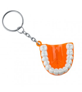 Breloczki do kluczy w kształcie zęba pomarańczowy