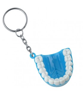 Breloczki do kluczy w kształcie zęba niebieski