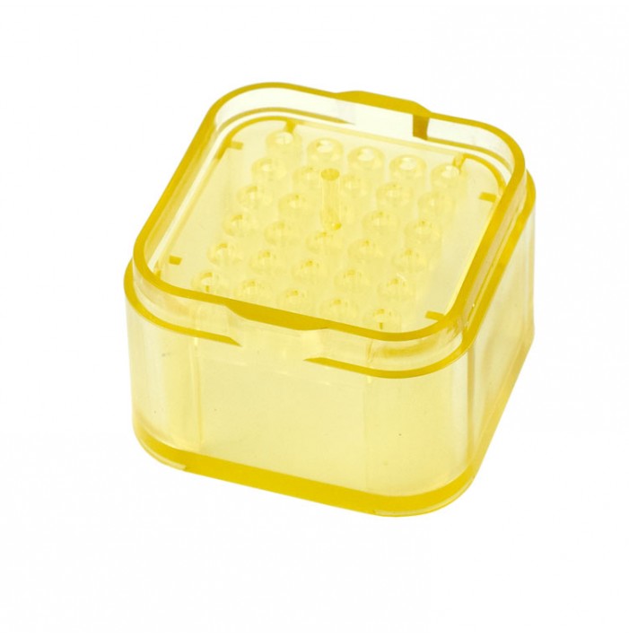 Transparant plastic endodontic file box, mini for 30 files