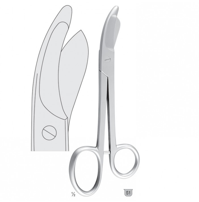 Scissors plaster Bruns/Bohler plain 240mm