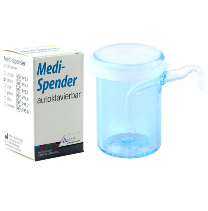 Medi-Spenser z membraną silikonową niebieskie (autoklawowalny)