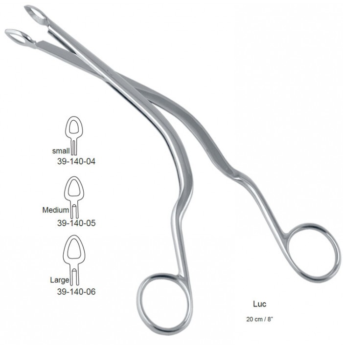 Kleszczyki Luc do małżowiny nos./przegrody nosa, małe sercowate 6mm/200mm fig.6