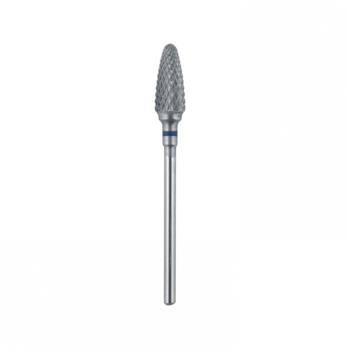 Carbide bur HP, cross cut, ISO 275-190, blue