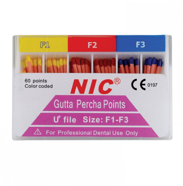 ProOne Gutta Percha sizes F1, ø20 (Pack of 60 pieces)