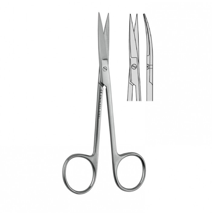 Scissors Iris curved 115mm