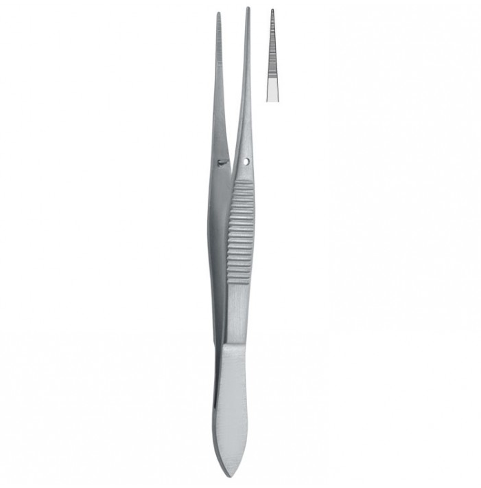 Forceps dissecting Falcon-Pointed serrated 130mm