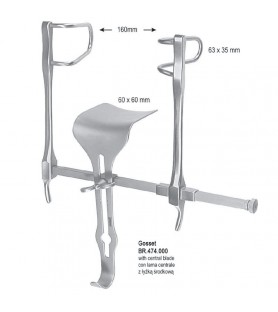 Retractor SR abdominal Gosset with central blade set