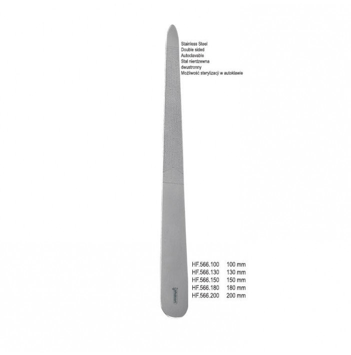 Nail File Stainless Steel double sided 100mm