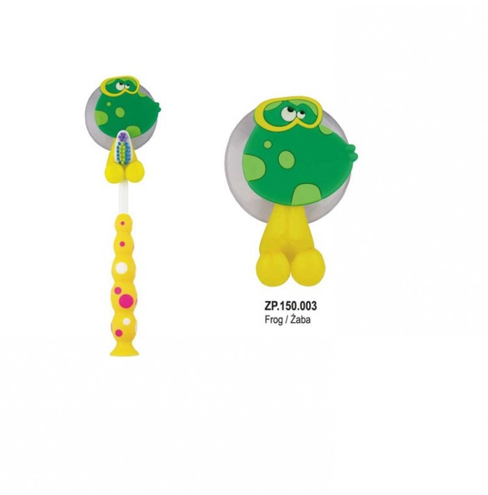 Tooth brush holders single frog