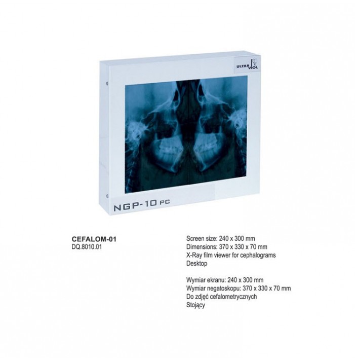 Dental X-Ray illuminator CEFALOM-01 240x300mm