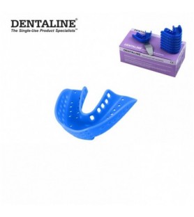 DENTALINE Jednorazowa łyżka wyciskowa jasno niebieska ortodontyczna dolna roz L fig.16 (25 szt.)
