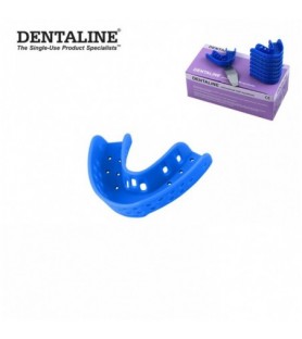 DENTALINE Jednorazowa łyżka wyciskowa jasno niebieska ortodontyczna dolna roz M fig.18 (25 szt.)