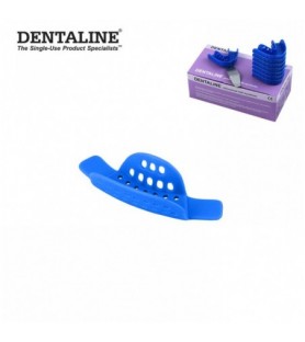DENTALINE Disposable impression trays sky blue, partial anterior fig. 20 (Pack of 25 pieces)