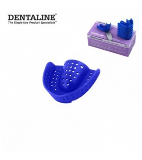 DENTALINE Jednorazowa łyżka wyciskowa ciemno niebieska ortodontyczna górna roz M fig.17 (25 szt.)
