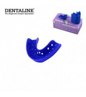 DENTALINE Jednorazowa łyżka wyciskowa ciemno niebieska ortodontyczna dolna roz M fig.18 (25 szt.)