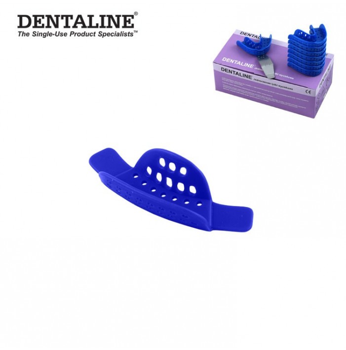 DENTALINE Disposable impression trays dark blue, partial anterior fig. 20 (Pack of 25 pieces)