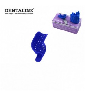 DENTALINE Disposable impression trays dark blue, partial upper left / lower right  fig. 22 (Pack of 25 pieces)