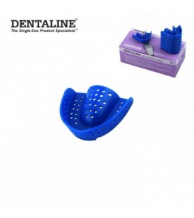 DENTALINE Jednorazowa łyżka wyciskowa niebieska ortodontyczna górna roz M fig.17 (25 szt.)