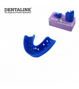 DENTALINE Jednorazowa łyżka wyciskowa niebieska ortodontyczna dolna roz M fig.18 (25 szt.)