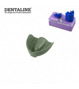 DENTALINE Jednorazowa łyżka wyciskowa oliwkowy ortodontyczna górna roz L fig.15 (25 szt.)