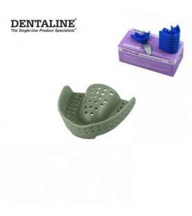 DENTALINE Jednorazowa łyżka wyciskowa oliwkowy ortodontyczna górna roz M fig.17 (25 szt.)