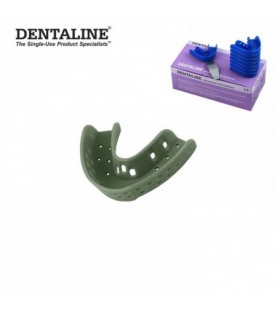 DENTALINE Jednorazowa łyżka wyciskowa oliwkowy ortodontyczna dolna roz M fig.18 (25 szt.)