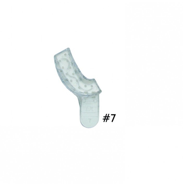 Disposable Impression trays transparent partial upper right/lower left fig. 7
