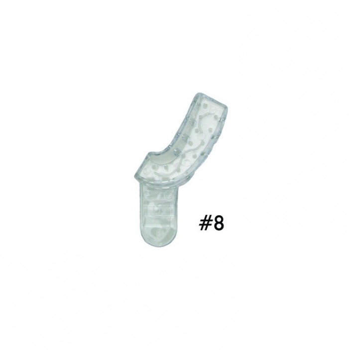 Disposable Impression trays transparent partial upper left/lower right fig. 8