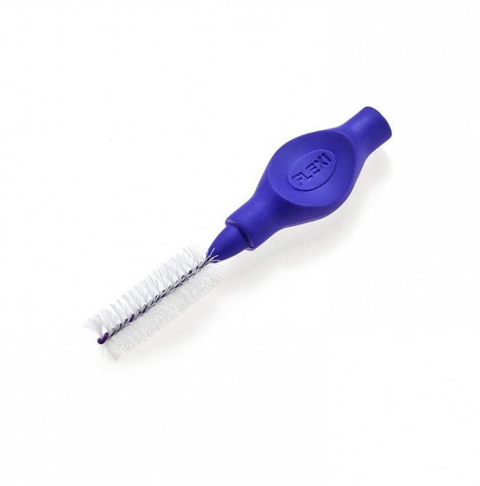 Tandex Flexi interdental brush with flexible ellipse handle medium 8 mm violet