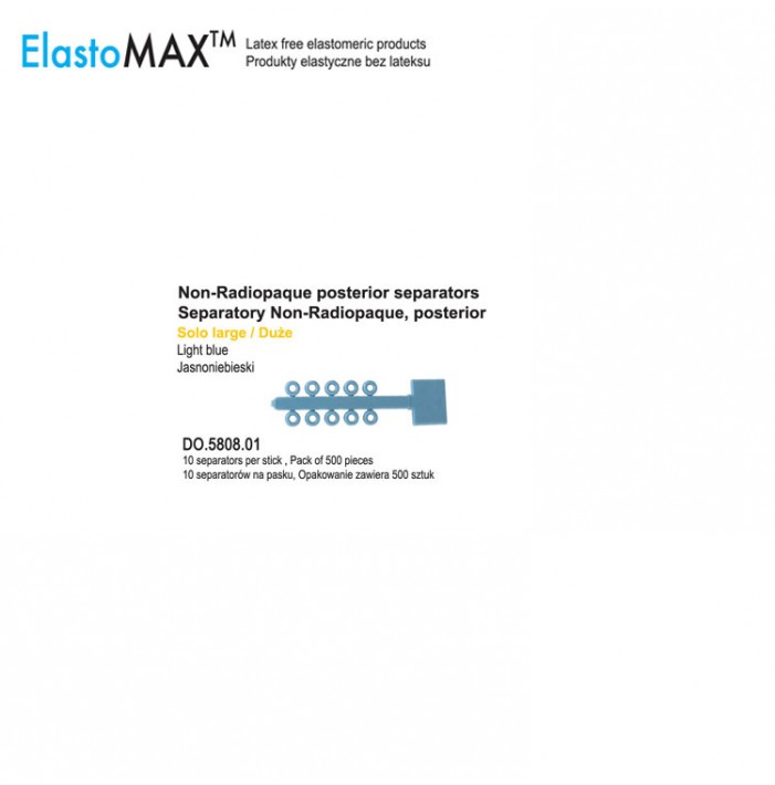 ElastoMax non-radioopaque separators regular (Pack of 500 pieces)
