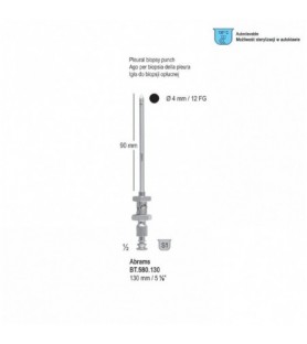 Needle pleural biopsy Abrams ø 4.0mm / 12 FG, 130mm
