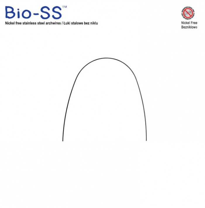 Bio-SS Nickel Free Euro-Form square archwire lower .018" x .018" (Pack of 10 pieces)