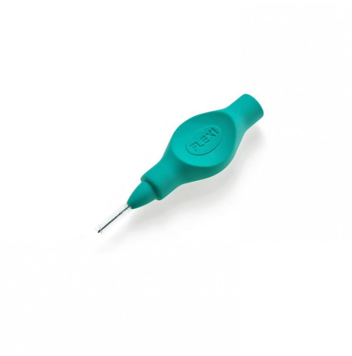Tandex Flexi interdental brush with flexible ellipse handle x-micro 2.5 mm turquoise