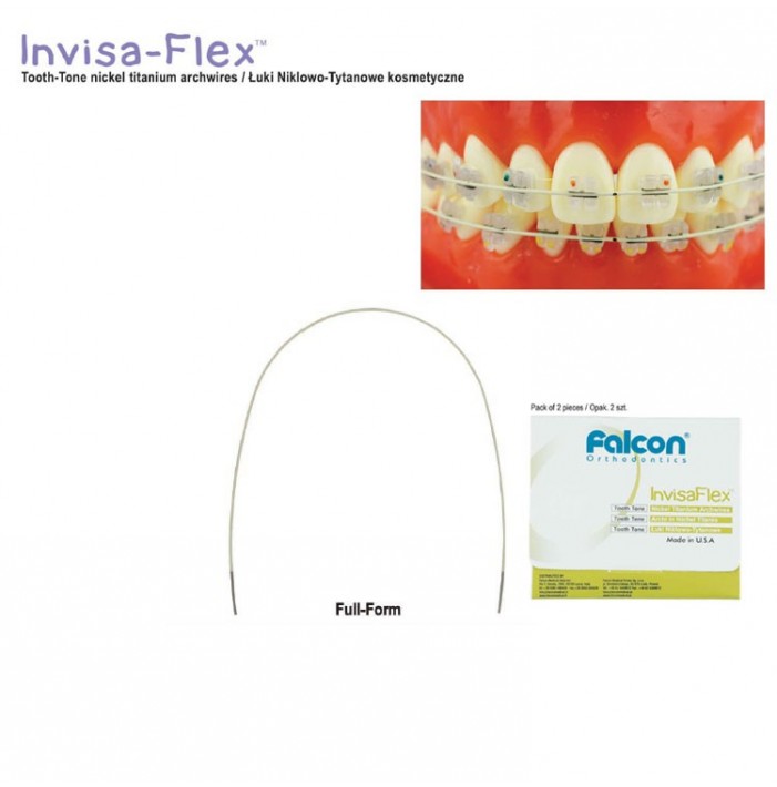 InvisaFlex NiTi Tooth Tone square archwire upper (Pack of 2 pieces)