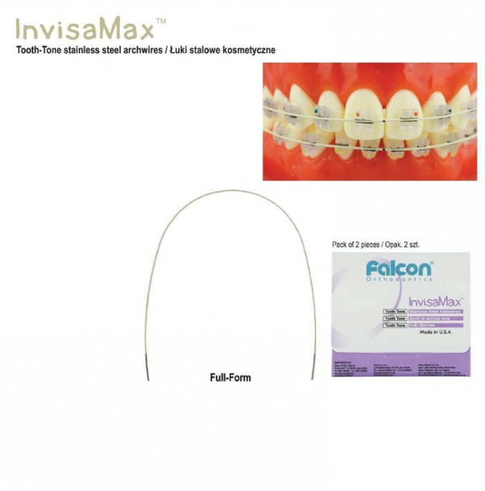 InvisaMax SS Tooth Tone square archwire lower (Pack of 2 pieces)