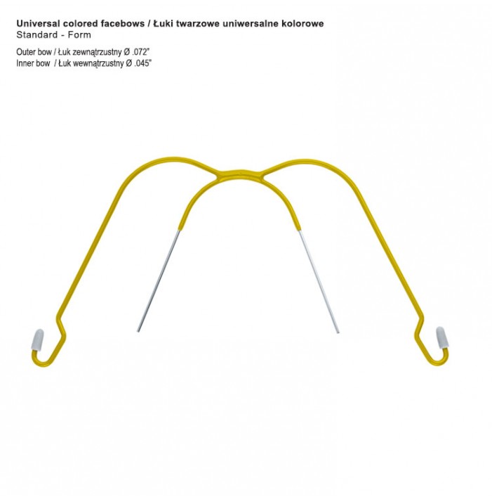 Facebow universal Standard-Form yellow