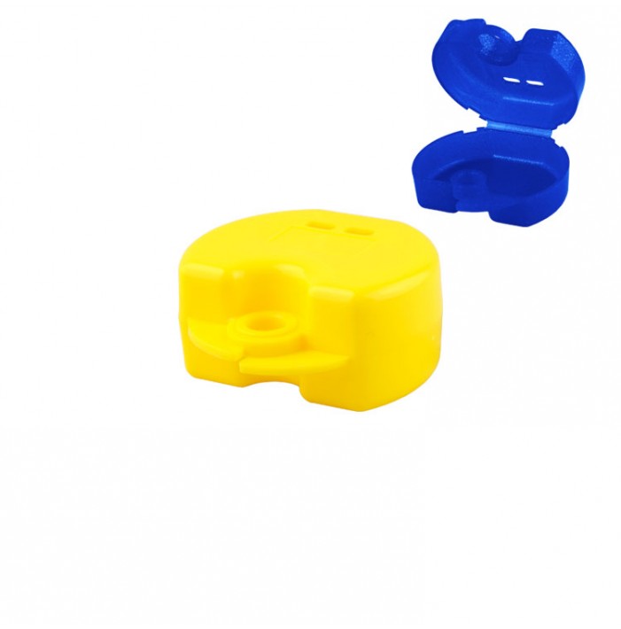 Pudełko ortodontyczne Euro Maxi Metallic żółty, 38 x 76 x 64mm (Opak. 10 szt.)