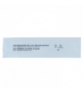 DENTALINE disposable pre-cut sleeves for syringes 64 x 250mm (Pack of 500 pieces)