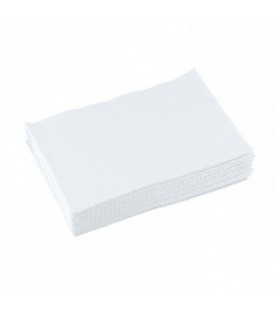 Dental Bibs, 3-ply, 33 x 45 cm, White (Pack of 500 pieces)