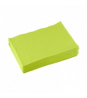 Dental Bibs, 3-ply, 33 x 45 cm, Green (Pack of 500 pieces)