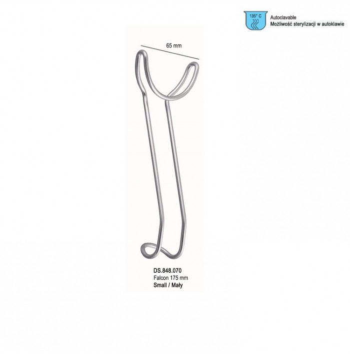 Retractor universal lip and cheek double ended small 65mm x 175mm