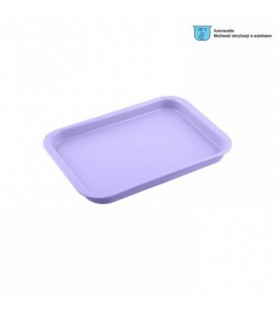 Instrument Tray plastic 240x165x20mm mini Lilac