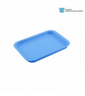 Instrument Tray plastic 240x165x20mm mini Baby blue