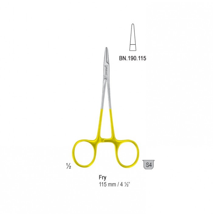 Falcon-Grip Needle holder Fry 115mm TC smooth