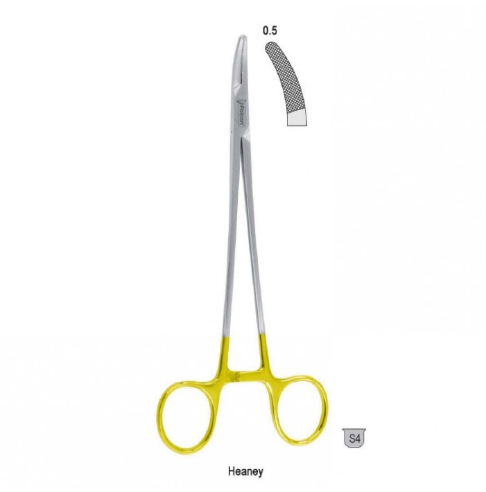 Falcon-Grip Needle holder Heaney curved 260mm TC